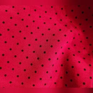 Purple polkadot printed fabric